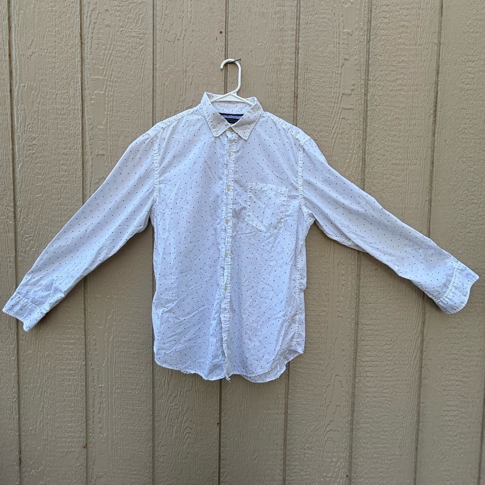 Banana Republic White Long Sleeve Tee Classic Cotton